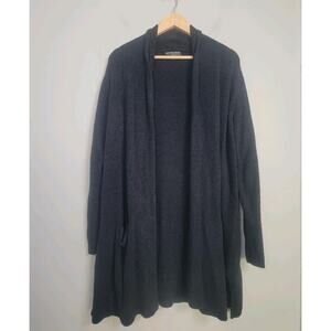 Barefoot Dreams 1X Bamboo Chic Lite Open Front Cardigan Black